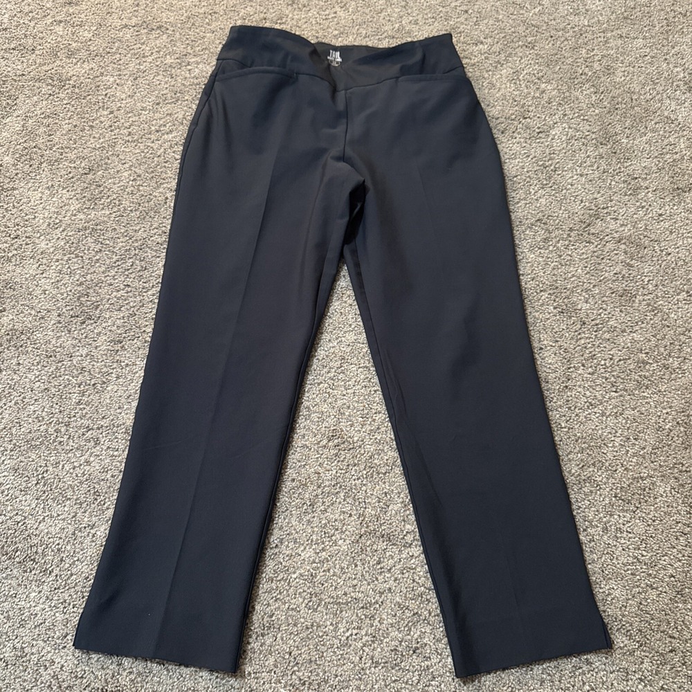 Tail White Label Golf Pants Women 12 Black Stretch Pocket‎ Pull-on Elastic Waist